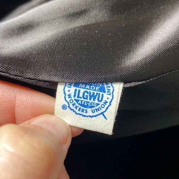 Vintage 60s Black Velvet Princess Rhinestone Opera Long Jacket Medium - Picture 5 of 6